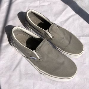 Grey Slip On Vans size men size 7.5